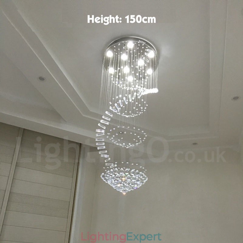 9 Lights Modern K9 Crystal Ceiling Pendant Light Indoor Chandelier Lighting Lamps Fixtures
