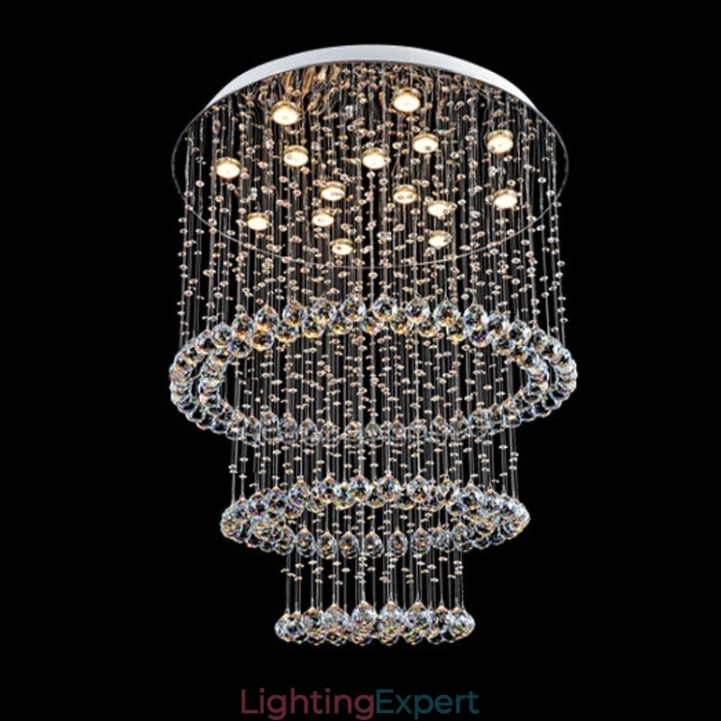 15 Lights Modern K9 Crystal Ceiling Pendant Light Indoor Chandelier Lighting Lamps Fixtures