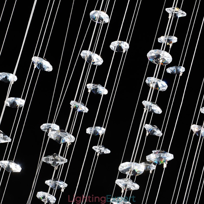 15 Lights Modern K9 Crystal Ceiling Pendant Light Indoor Chandelier Lighting Lamps Fixtures