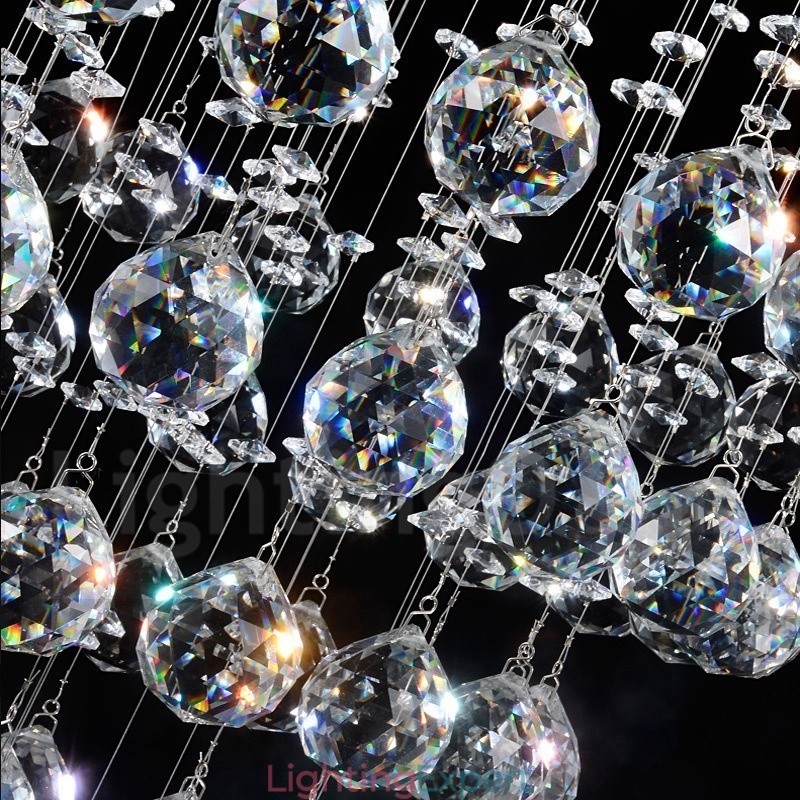 21 Lights Modern K9 Crystal Ceiling Pendant Light Indoor Chandelier Lighting Lamps Fixtures