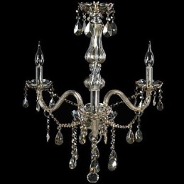 3 Lights Luxury Crystal Chandelier Cognac Color K9 Crystal Chandelier