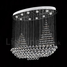 10 Lights Modern K9 Crystal Ceiling Pendant Light Indoor Chandelier Lighting Lamps Fixtures