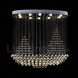 10 Lights Modern K9 Crystal Ceiling Pendant Light Indoor Chandelier Lighting Lamps Fixtures