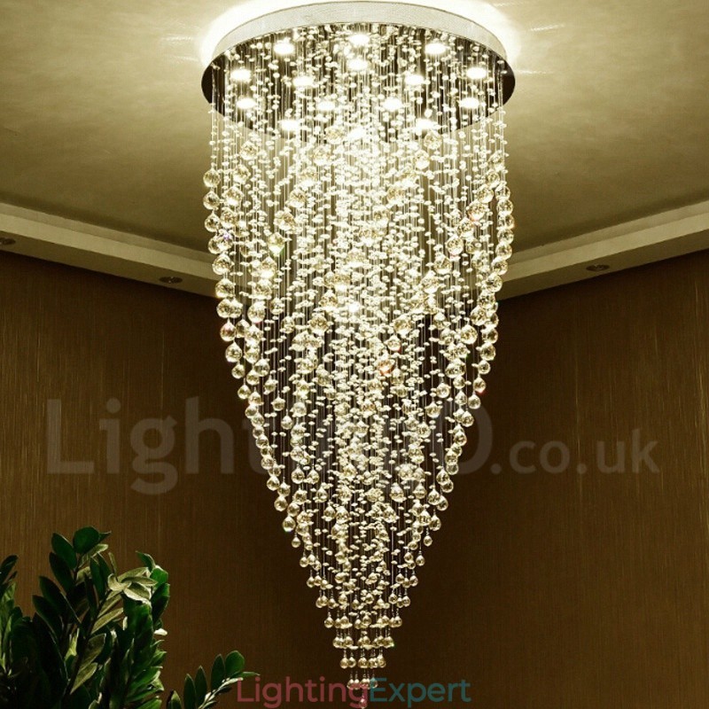 15 Lights Modern K9 Crystal Ceiling Pendant Light Indoor Chandelier Lighting Lamps Fixtures