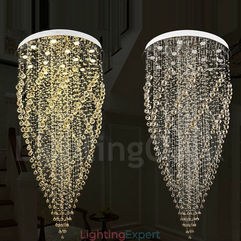 15 Lights Modern K9 Crystal Ceiling Pendant Light Indoor Chandelier Lighting Lamps Fixtures