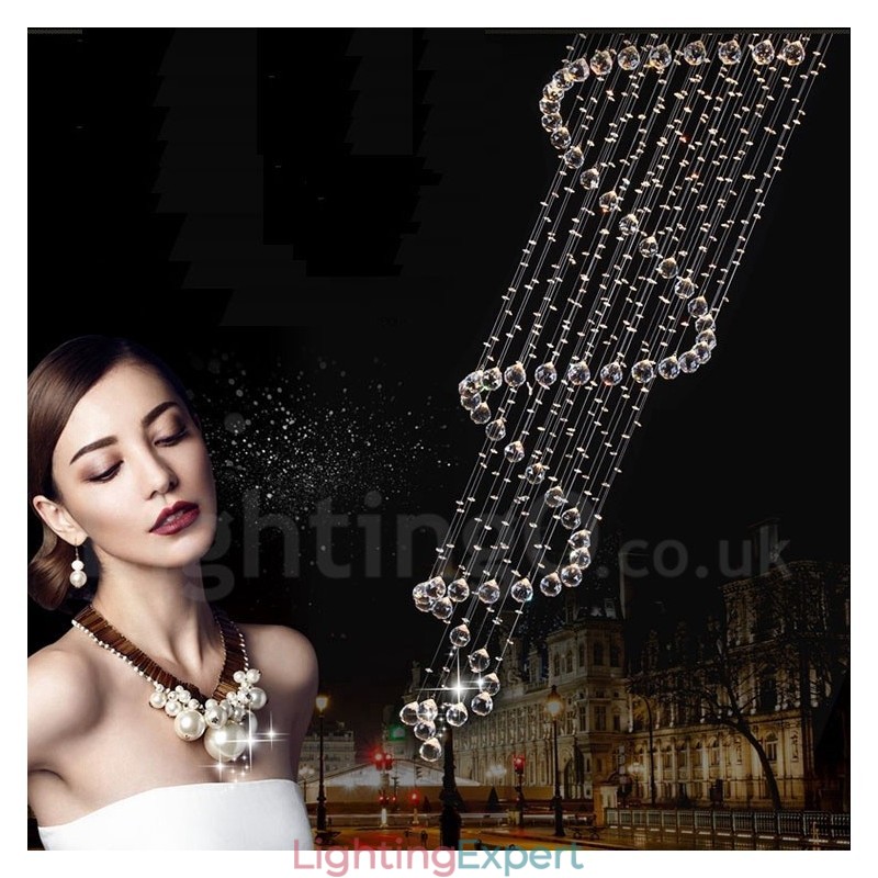 7 Lights Modern K9 Crystal Ceiling Pendant Light Indoor Chandelier Lighting Lamps Fixtures