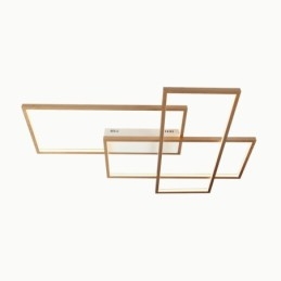 Modern Comtemporary Alumilium Painting Ceiling Light Flush Mount Wall Light with Remoter Dimmer for Living Room Bed Room