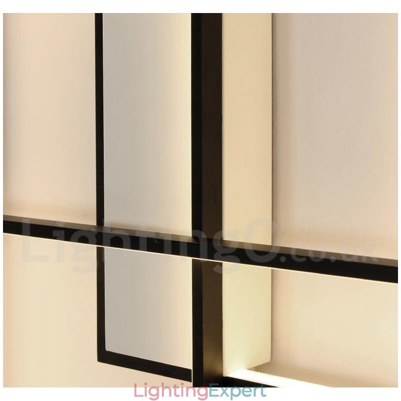 Modern Comtemporary Alumilium Painting Ceiling Light Flush Mount Wall Light with Remoter Dimmer for Living Room Bed Room