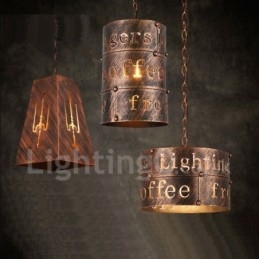 1 Light Retro Vintage Pendant Light Cafe House Pendant Lamp