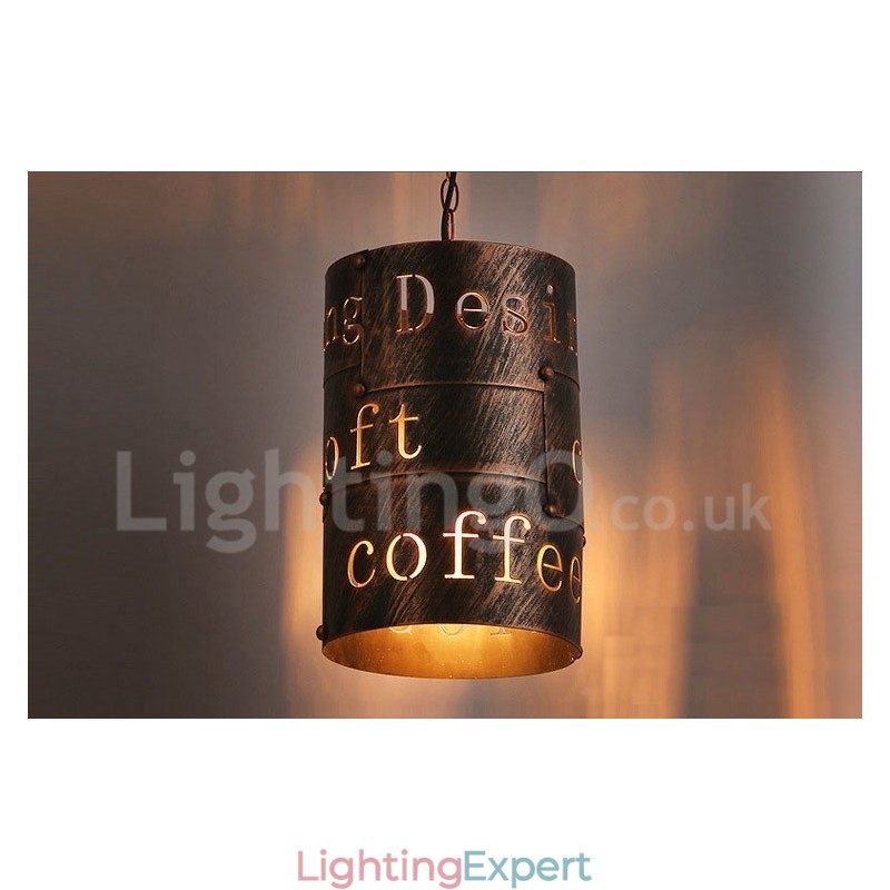1 Light Retro Vintage Pendant Light Cafe House Pendant Lamp