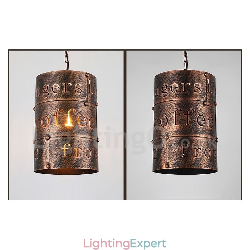 1 Light Retro Vintage Pendant Light Cafe House Pendant Lamp