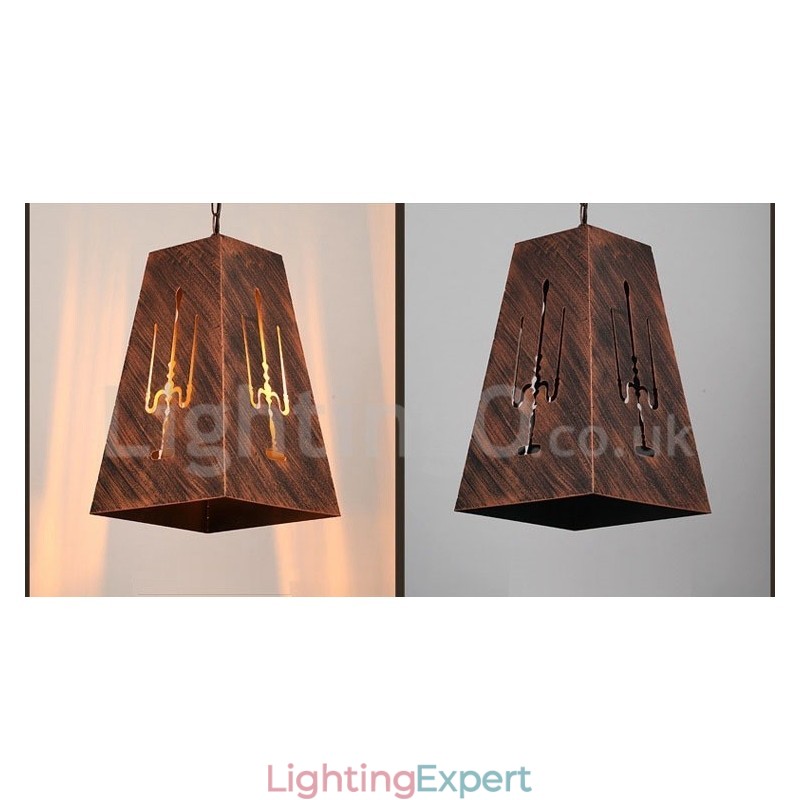 1 Light Retro Vintage Pendant Light Cafe House Pendant Lamp