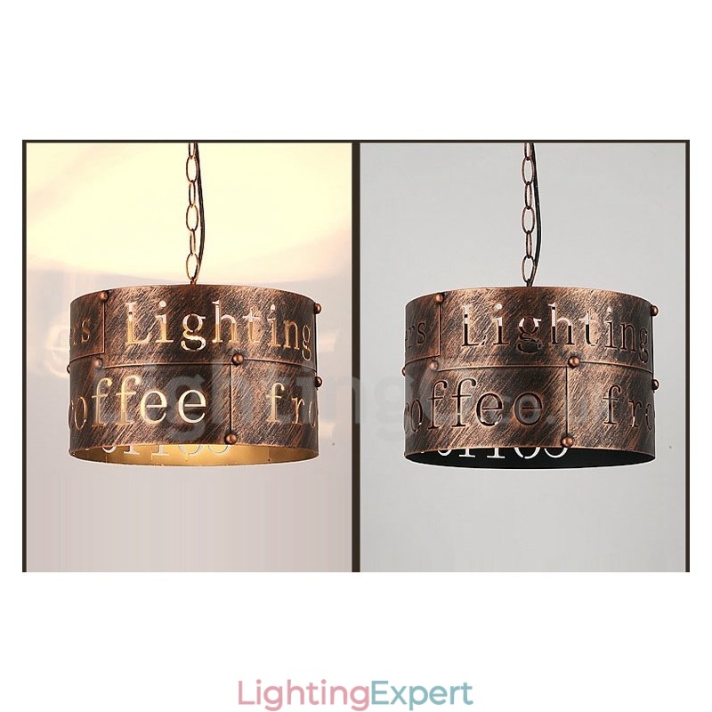 1 Light Retro Vintage Pendant Light Cafe House Pendant Lamp