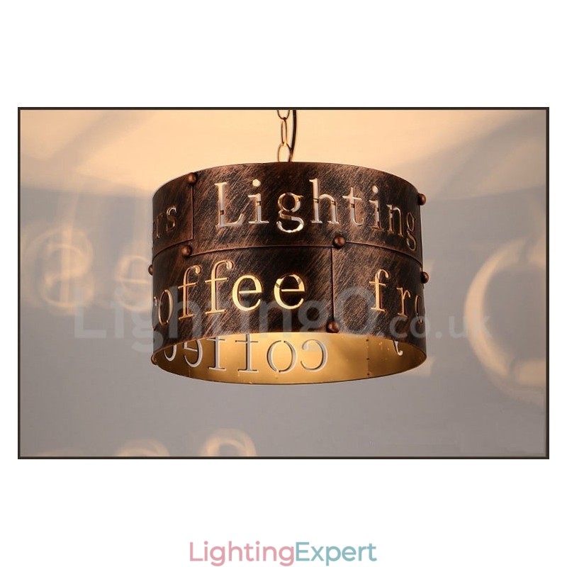 1 Light Retro Vintage Pendant Light Cafe House Pendant Lamp