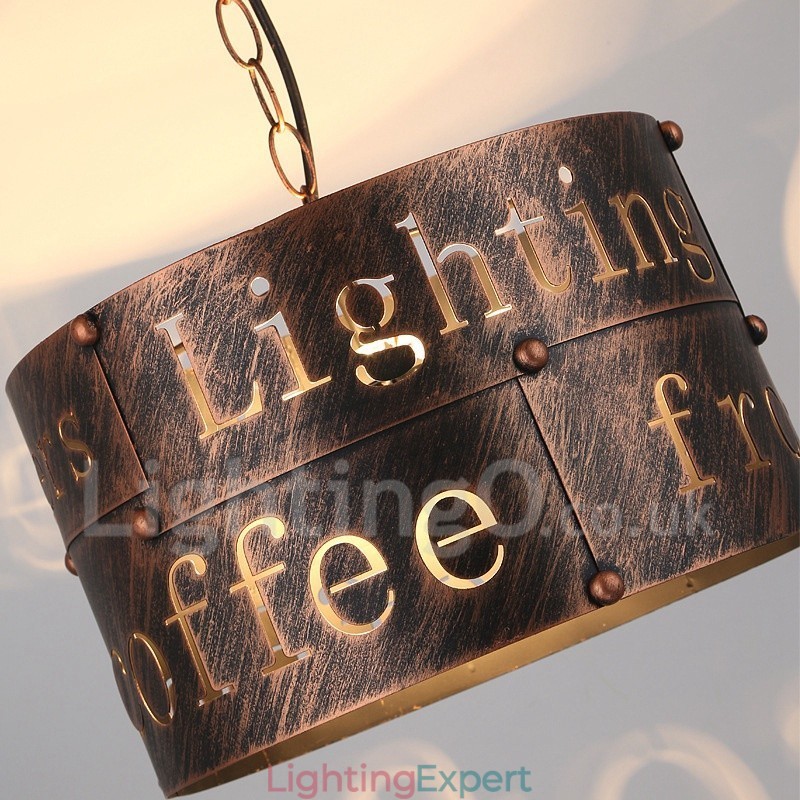 1 Light Retro Vintage Pendant Light Cafe House Pendant Lamp
