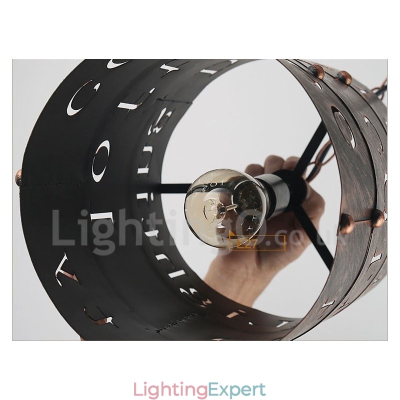 1 Light Retro Vintage Pendant Light Cafe House Pendant Lamp