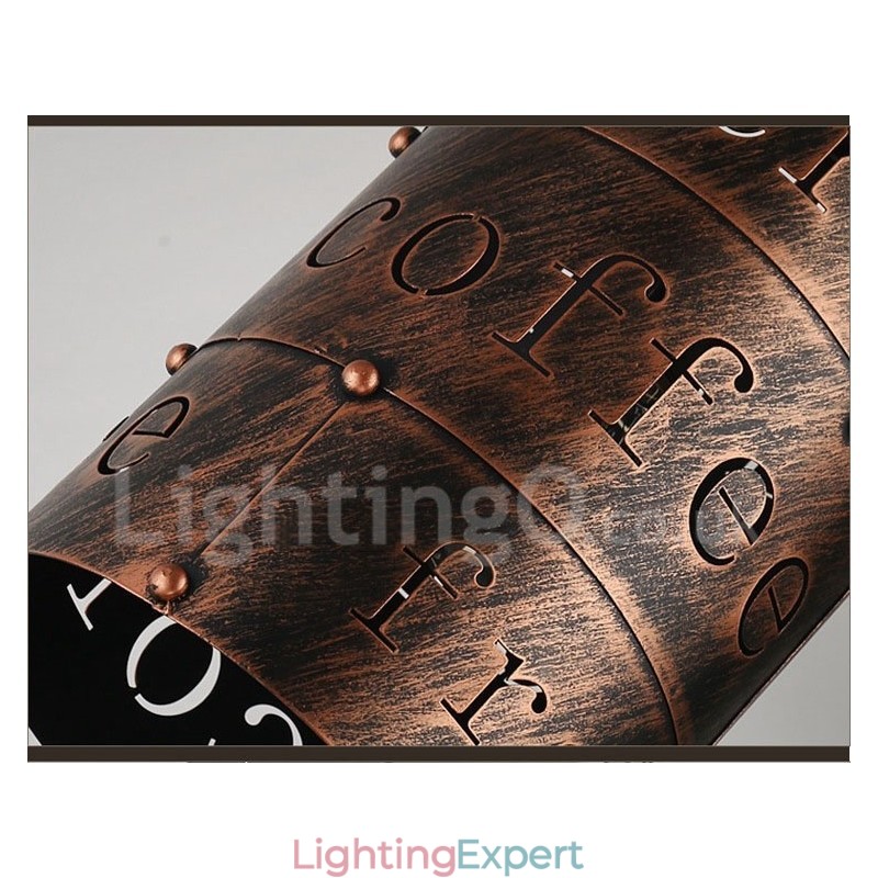 1 Light Retro Vintage Pendant Light Cafe House Pendant Lamp