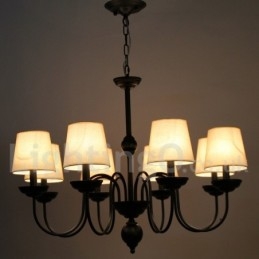 8 Light Rustic Retro Contemporary Candle Style Chandelier