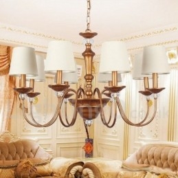 8 Light Retro Candle Style Chandelier