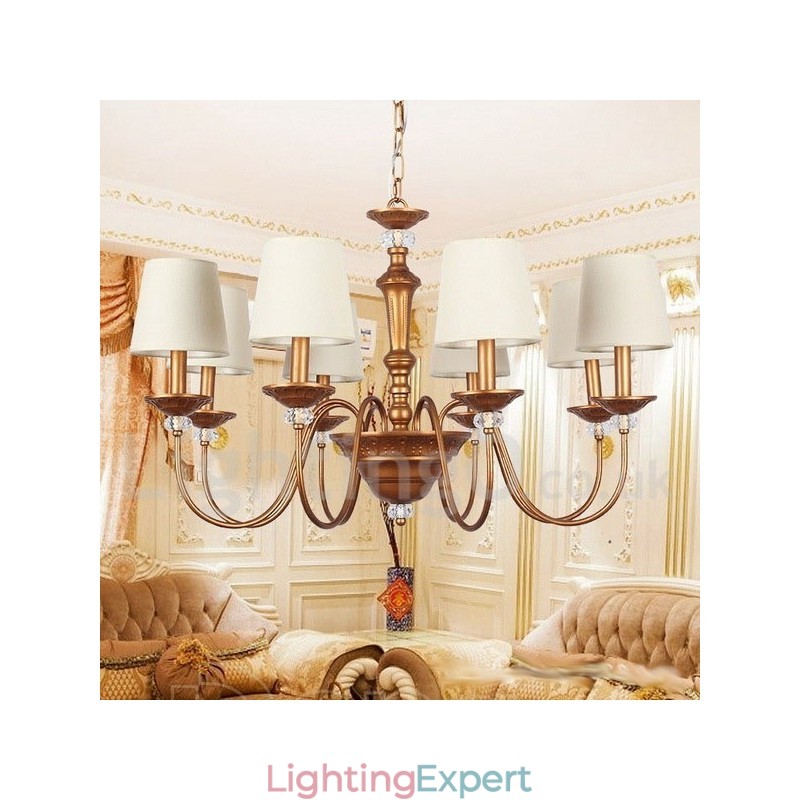 8 Light Retro Candle Style Chandelier