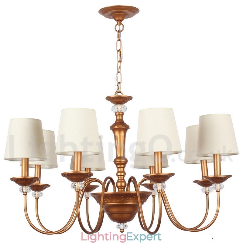 8 Light Retro Candle Style Chandelier