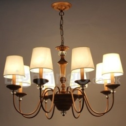 8 Light Retro Candle Style Chandelier
