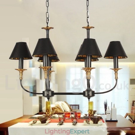 6 Light Retro Contemporary Candle Style Chandelier 6 Light Retro Contemporary Candle Style Chandelier