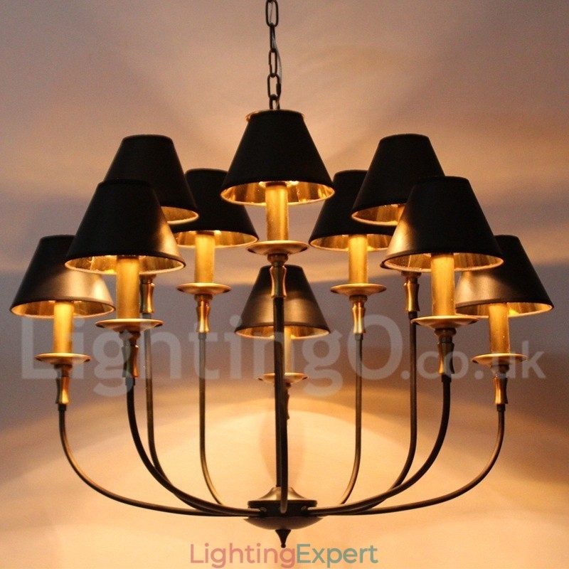 Retro Contemporary Candle Style Chandelier