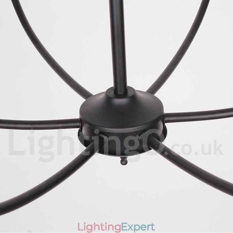 Retro Contemporary Candle Style Chandelier