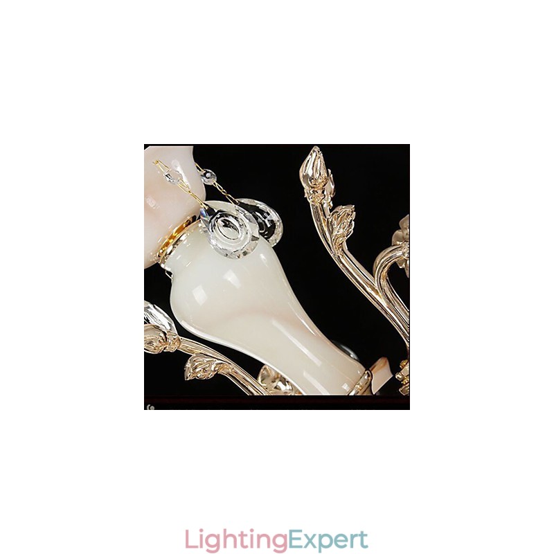 European Style Pendant Zinc Alloy Imitation Jade Crystal Pendant