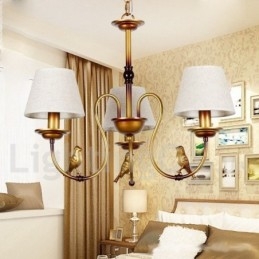3 Light Modern Contemporary Rustic Retro Candle Style Chandelier