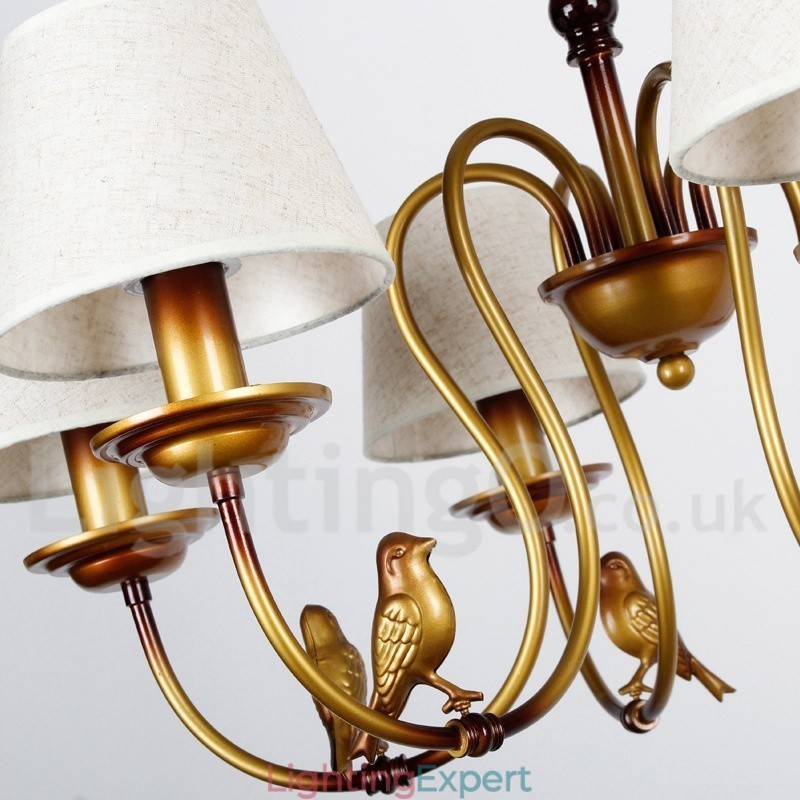 3 Light Modern Contemporary Rustic Retro Candle Style Chandelier