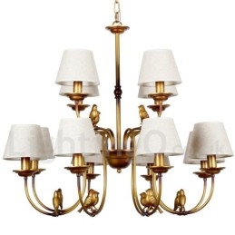 12 Light Modern Contemporary Rustic Retro Candle Style Chandelier