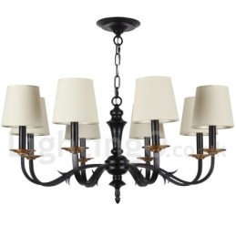 8 Light Retro Candle Style Chandelier