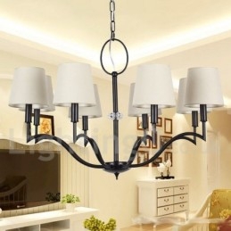 8 Light Modern Contemporary Candle Style Chandelier