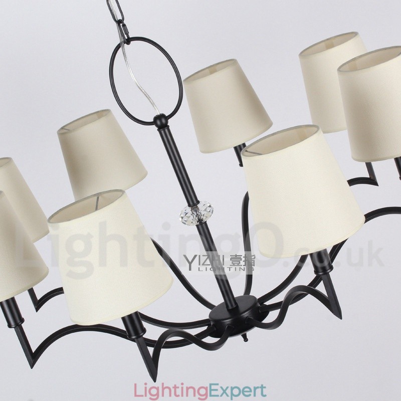 8 Light Modern Contemporary Candle Style Chandelier