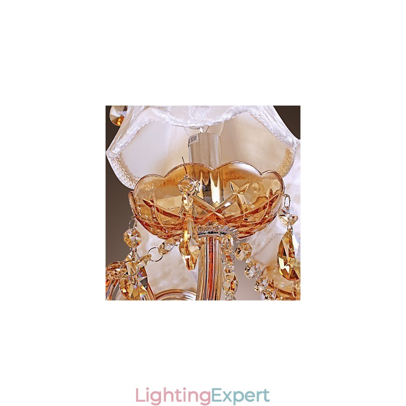 European Style Luxury 6 Light Chandelier With K9 Crystal