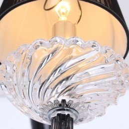 6 Light White Contemporary K9 Crystal Candle Style Chandelier