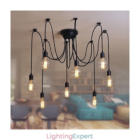 8 Lights Chandelier Pendant Light Traditional Classic Retro Metal 8 Lights Chandelier Pendant Light Traditional Classic Retro Metal