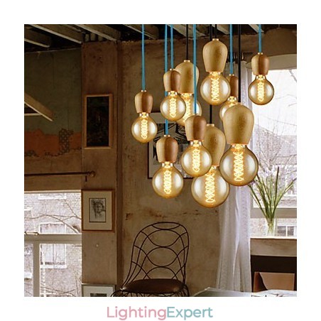 Chandelier Mini Style Modern Contemporary Wood Bamboo Chandelier Mini Style Modern Contemporary Wood Bamboo