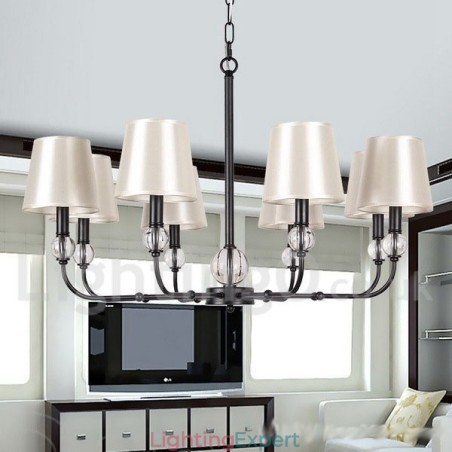 8 Light Rustic Retro Black Contemporary Candle Style Chandelier 8 Light Rustic Retro Black Contemporary Candle Style Chandelier