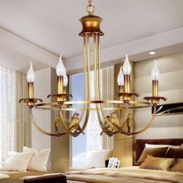 6 Light Retro Candle Style Chandelier