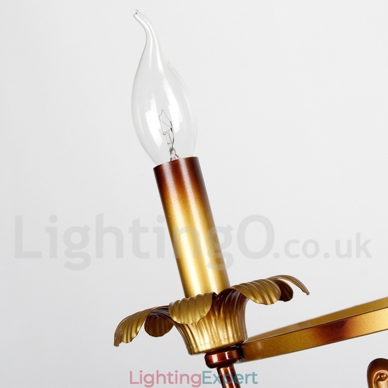 6 Light Retro Candle Style Chandelier