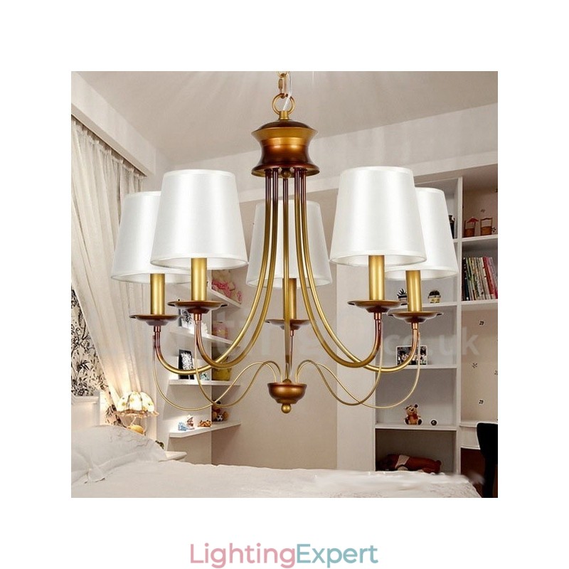 5 Light Rustic Mediterranean Style Modern Contemporary Candle Style Chandelier
