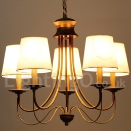 5 Light Rustic Mediterranean Style Modern Contemporary Candle Style Chandelier