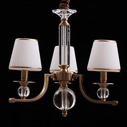 Modern Contemporary Crystal Bronze Metal Chandelier