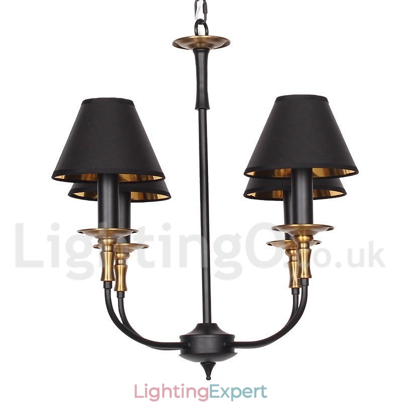 4 Light Retro Contemporary Candle Style Chandelier