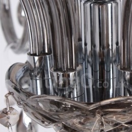 8 Light K9 Crystal Candle Style Chandelier
