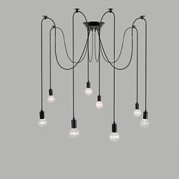 8 Lights Chandelier Pendant Light Traditional Classic Retro Metal