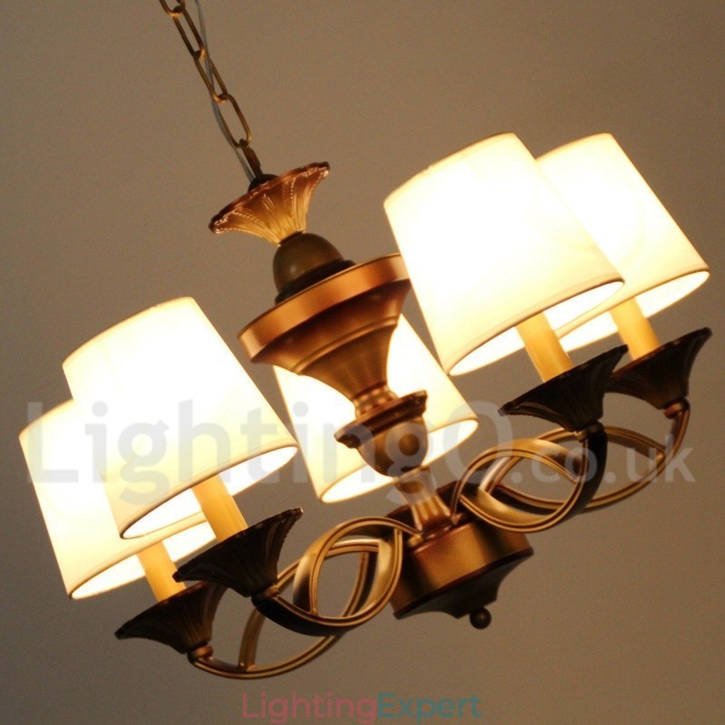 5 Light Retro Candle Style Chandelier